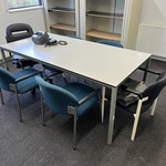 Kantinetafel met 6 stoelen
