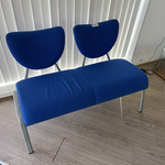 Wachtkamerbank blauw