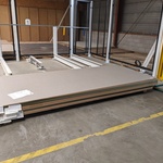9x MDF plaat v.v. HPL/fineer