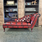Daybed Chesterfield, Speciale nagels, rood