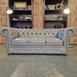 3-zits bank Chesterfield, Basic luxe , grijs