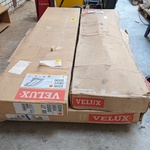Dakraam met gootstukken Velux