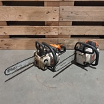 2x Benzine kettingzaag, STIHL, MS 192C & MS 201 TC