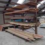 Partij hout o.a. 42x zweeds rabat ca 15x400cm