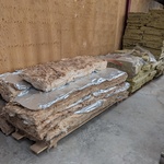Partij isolatiemateriaal op 3x pallet o.a. Rockwool