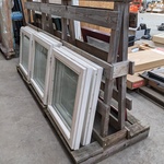 9x Raamkozijn met dubbel glas