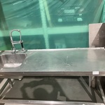 Spoeltafel met kraan 188x65x86 cm