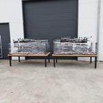 4x Werktafel met 36x bureaustoel