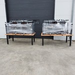 4x Werktafel met 20x bureaustoel