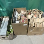 3x Dozen houten decoratie