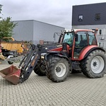 Tractor, Lindner, Geotrac 100 met voorlader Hauer PoMC 110, 2010