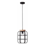 Brilliant Gwen Hanglamp E27 max 1x40W Zwart/Hout
