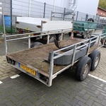 Tandemas aanhanger Hapert, K2000, bouwjaar 2002