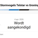 4x Bussinessseats kaarten Telstar – FC Groningen, Inclusief ontvangst