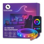 Evura Goods Led strip 10 meter Waterproof IP65 RGB met afstandsbedieni