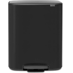 Brabantia Bo Prullenbak 60 liter Matt Zwart