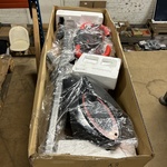 3x Hometrainer, zwart/rood