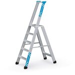 Trap met veiligheidsplatform 1 x 5 trede Zarges, Seventec S 40335