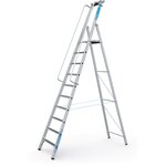 Geribbelde staande sportladder met 10 treden Zarges, Meistertritt S 40
