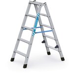 Geribbelde staande sportladder 2 x 5 treden Zarges, Nova B 42465