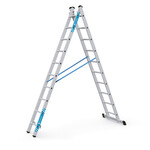 Gefelste reformladder 2-delig 2 x 10 sporten Zarges, Combimaster Plus