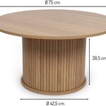 Salontafel, diameter 75cm Milton & oldbrook, Almeria