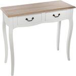 Consoletafel met 2 laden, 87x34x78cm Atmosphera