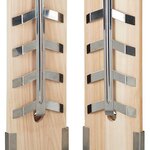 8x Set van 2 barbecue rookplanken met rvs klemmen Meateor
