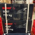 2x 50/07 750kg 3m rateltakel met certificaat, HADEF Professional