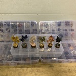 Ca. 60x Edelstenen boompjes diverse soorten