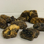 Ca. 10x Blauwe Amber ruwe stukken