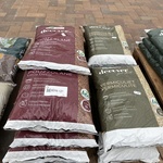 Pallet diverse zakken afdekmateriaal, DCM