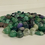 2,5 Kg Fluoriet Regenboog- trommelstenen