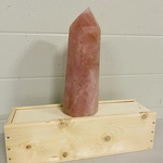 Rozenkwarts obelisk 6-zijdig, roze