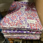 Ca. 15x Authentiek wandkleed Katoen blauw/ rood Mandala