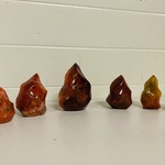6x Carneool vlamvorm