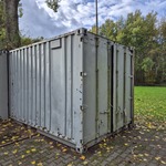Stalen oefencontainer
