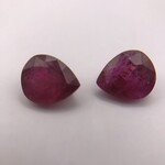 2x Robijn, Edelsteen, Rood