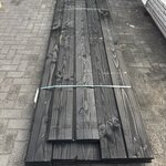 24 x 300 cm en 4 x 250 cm Zweeds rabat 26x | Zwart | Douglas | 1,2/2,7