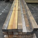 Ca. 13x Douglas paal | fijn bezaagd , 12 x 12 x 400 cm