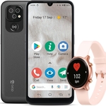 Doro 8100 4G Smartphone 32GB Inclusief Smartwatch  Roze