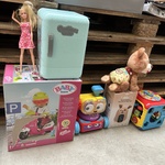 6x A-merk speelgoed w.o. Baby Born, Barbie, Fisher-Price