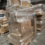 Mix pallet retouren w.o. make-up tafels, wasmanden en stellingkasten