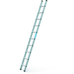 2x Enkele ladder met gefelste sporten 10 sporten Zarges, Strato DL 448