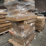 Mix pallet retouren w.o. make-up tafels, wasmanden en stellingkasten