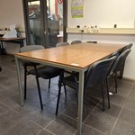 Vergadertafel met 6x stoel
