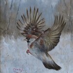 Lodewijk Busing (aka C.H.van Dijk) – “Mus in winterlandschap”