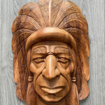 Houtsnijwerk – Indian head