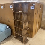 Boekenkast, bruin mangohout