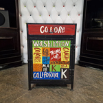 Nachtkastje Chesterfield, Chesterfield, meerkleurig